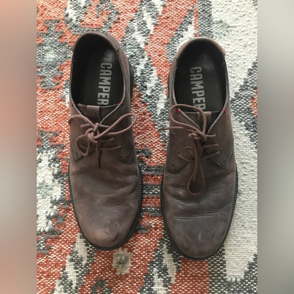 Men’s Leather Camper Lace Up Shoes